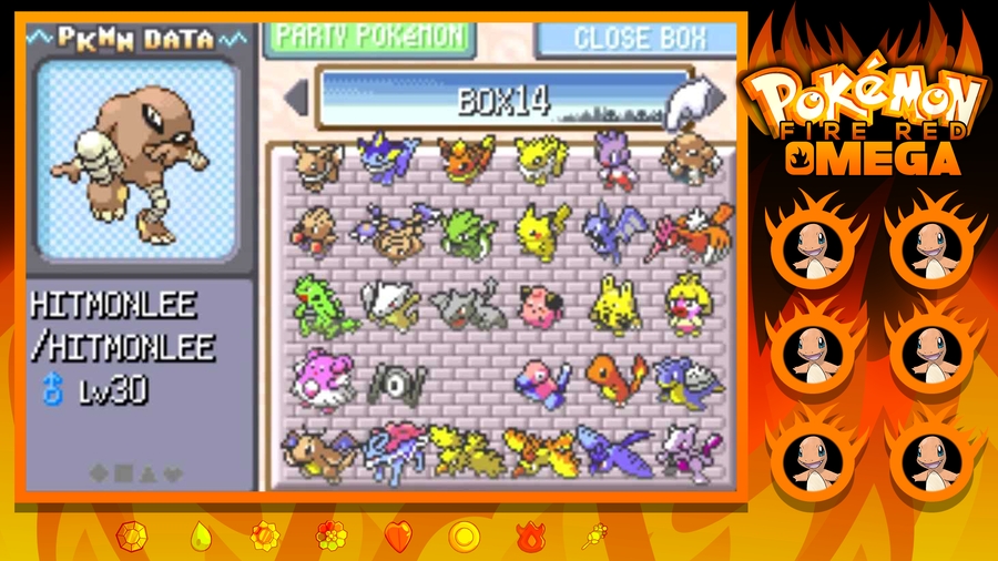 pokemon fire red omega changes